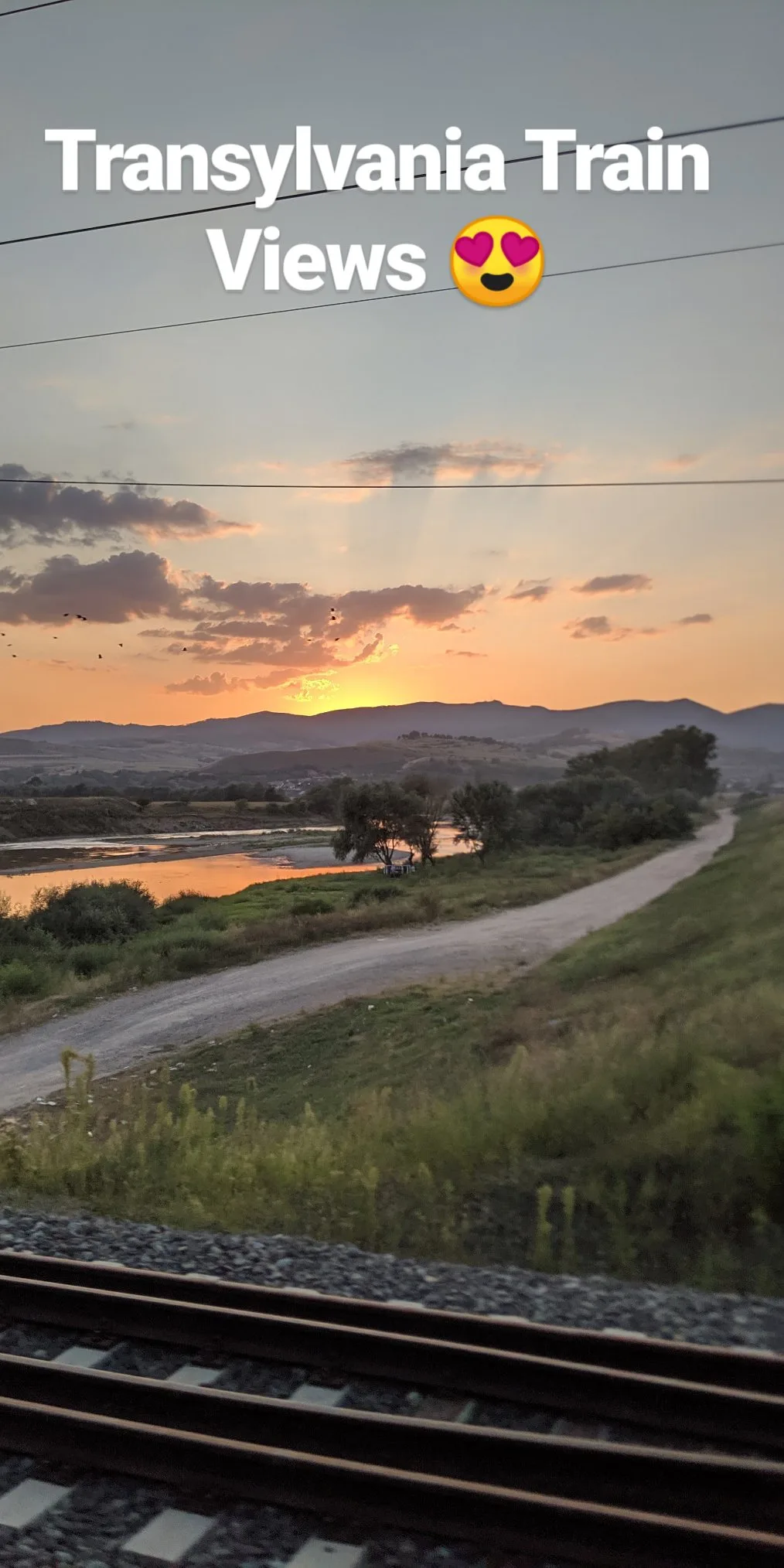 The view from a train in transylvania.