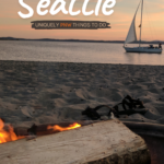 Honeymoon in seattle: uniquely pnw things to do text on image of a sailboat on the beach