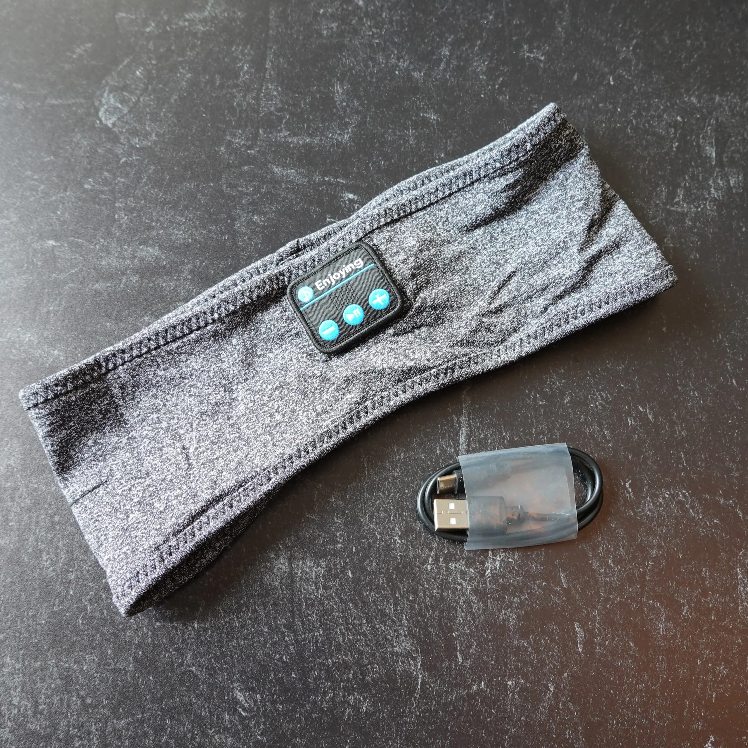 A headband designed to play music while you are going to sleep