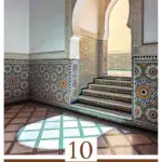 An image of a doorway in a mosque in morocco with the text 10 things to know before booking morocco with small group tour.
