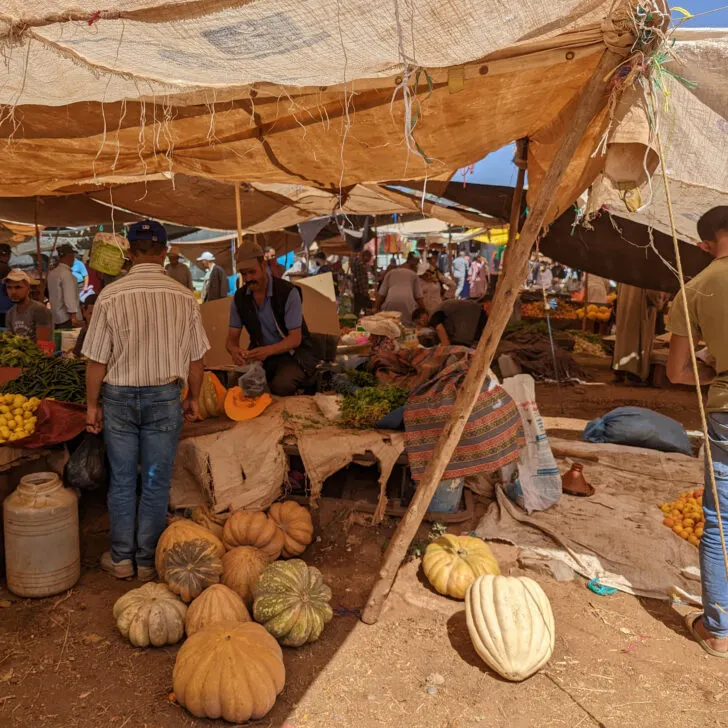 A authentic Moroccan market, far away from the tourist stomping path.