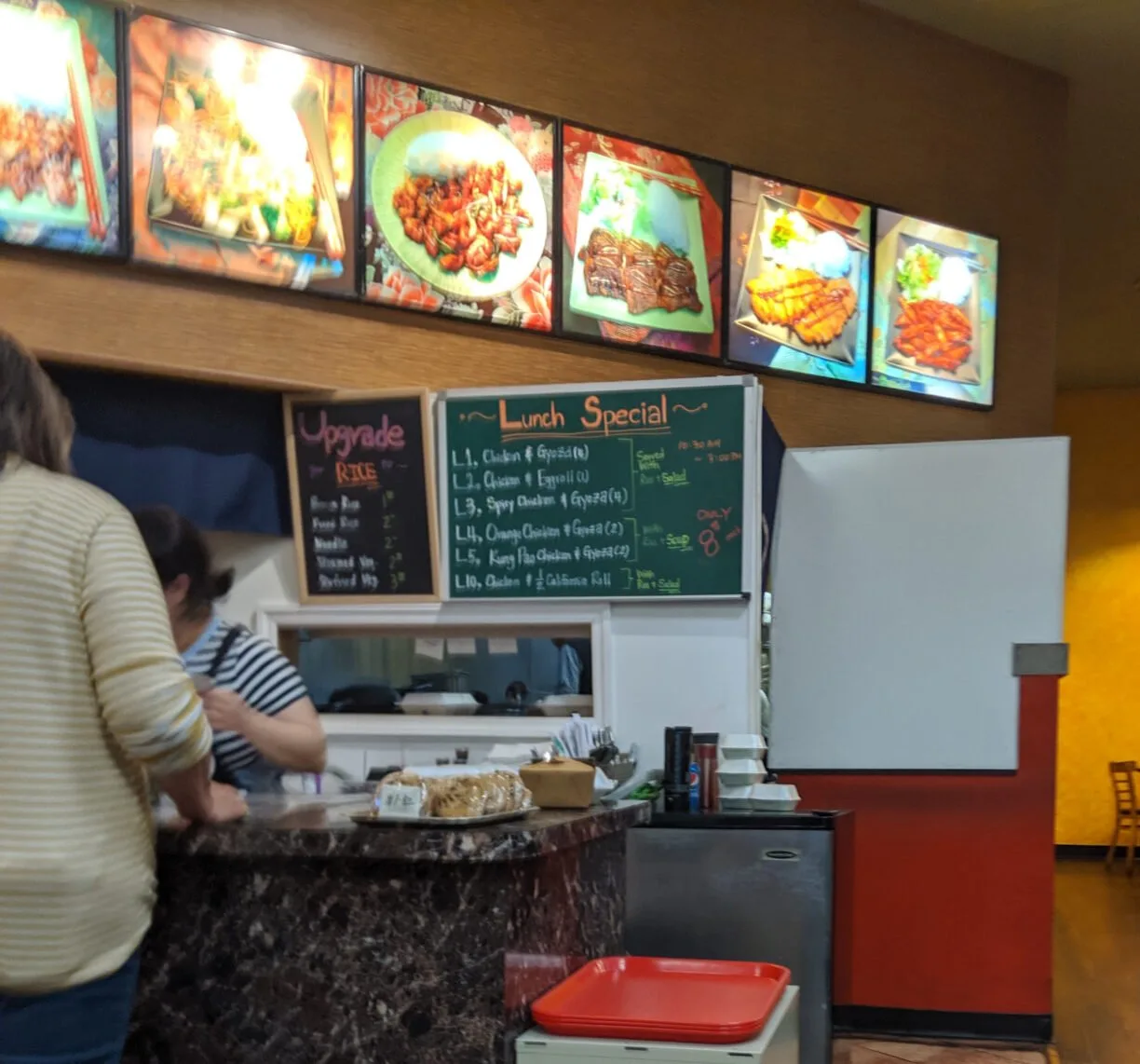 A teriyaki counter in seattle