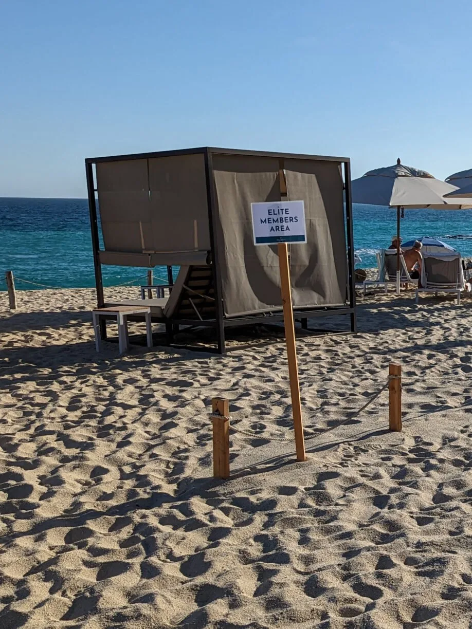 A fenced off area where resort guests aren't allowed at villa la valencia