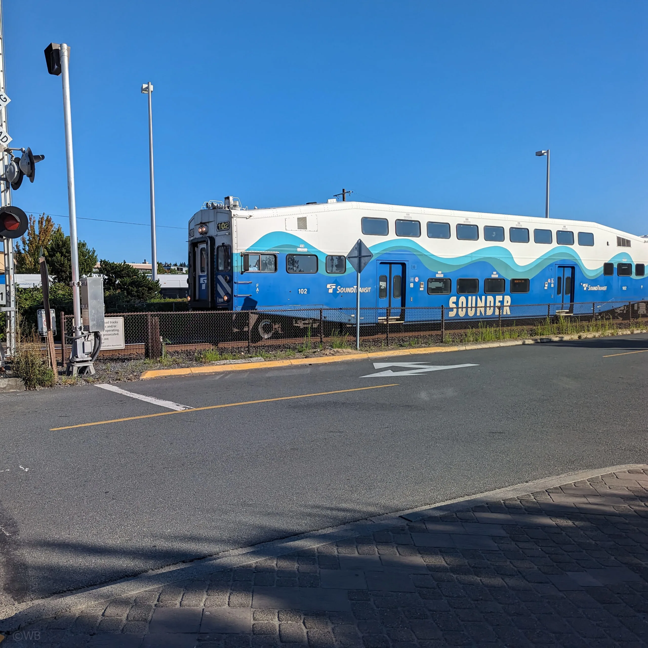The sounder train in edmonds washington, just north of seattle.